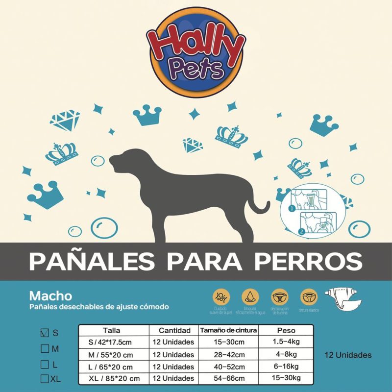 Pañal Desechable Para Mascota Macho Talla Xl Por 12 Und - Image 2