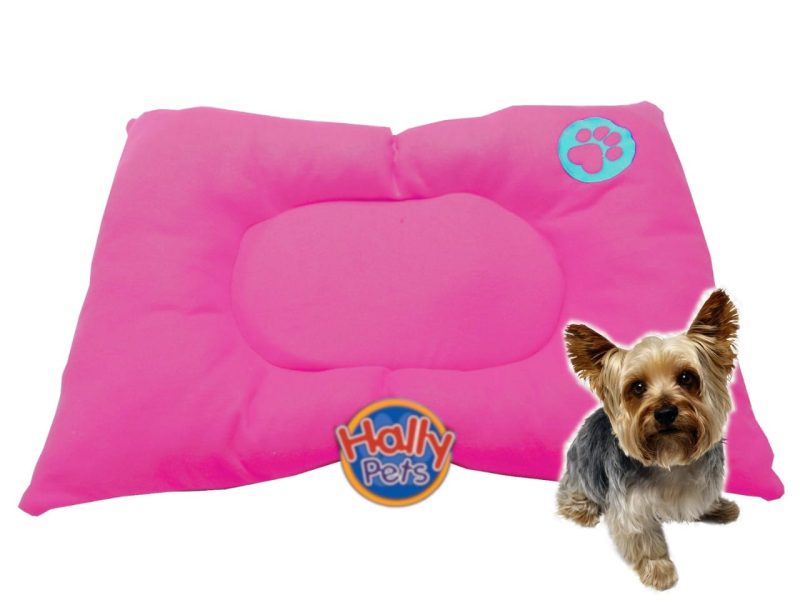 Colchón premium pequeño huella bordada para mascota